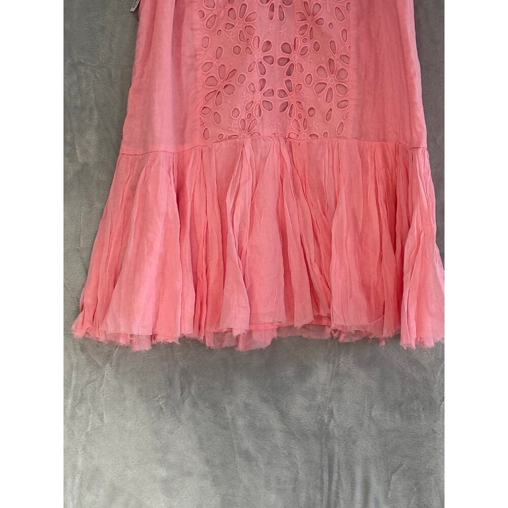 Free People Ilektra Babydoll Lace Slip Dress Barbiecore Coquette NWT XL Pink Raw - Picture 9 of 13